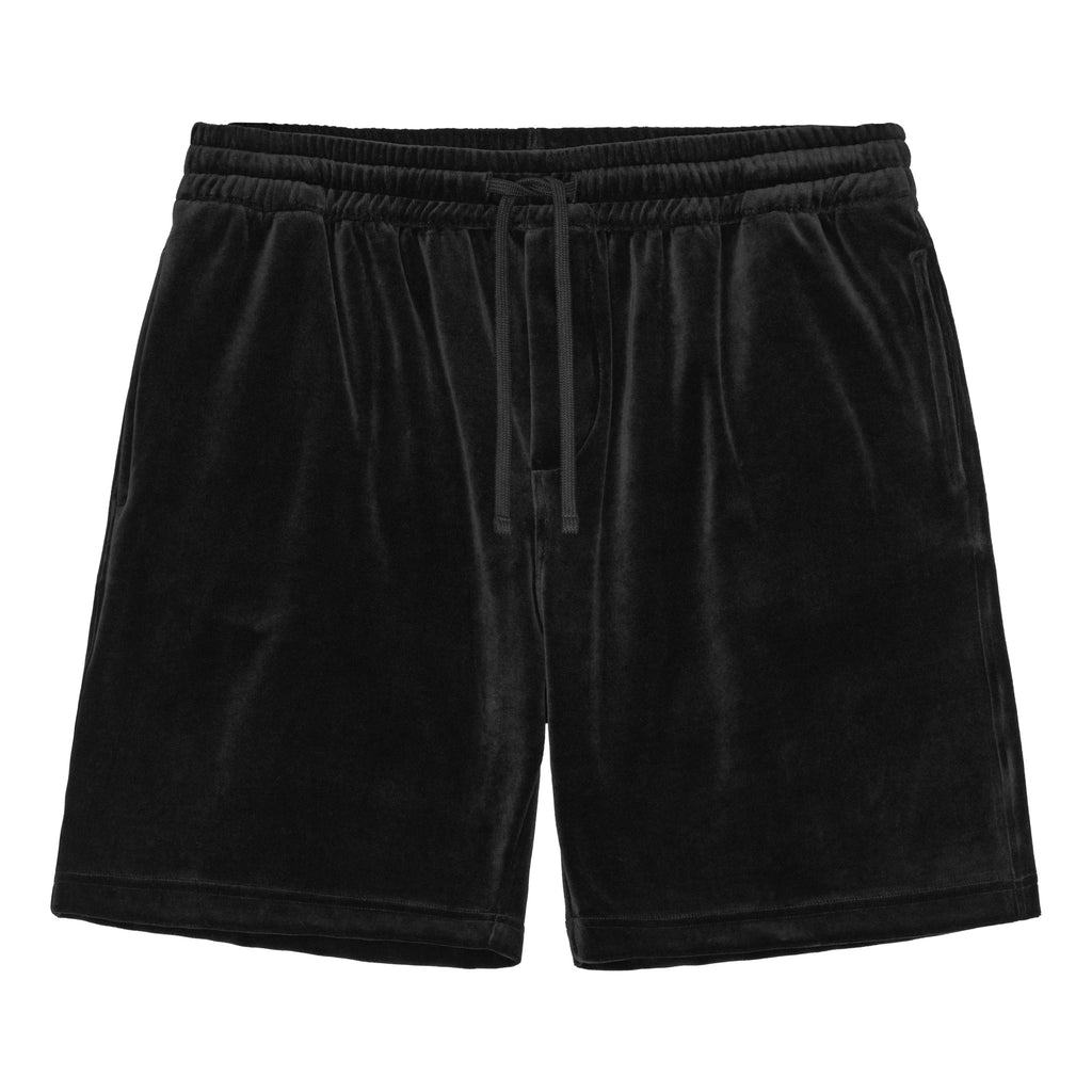 Black Terry Shorts-0
