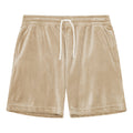 Beige Terry Shorts-0
