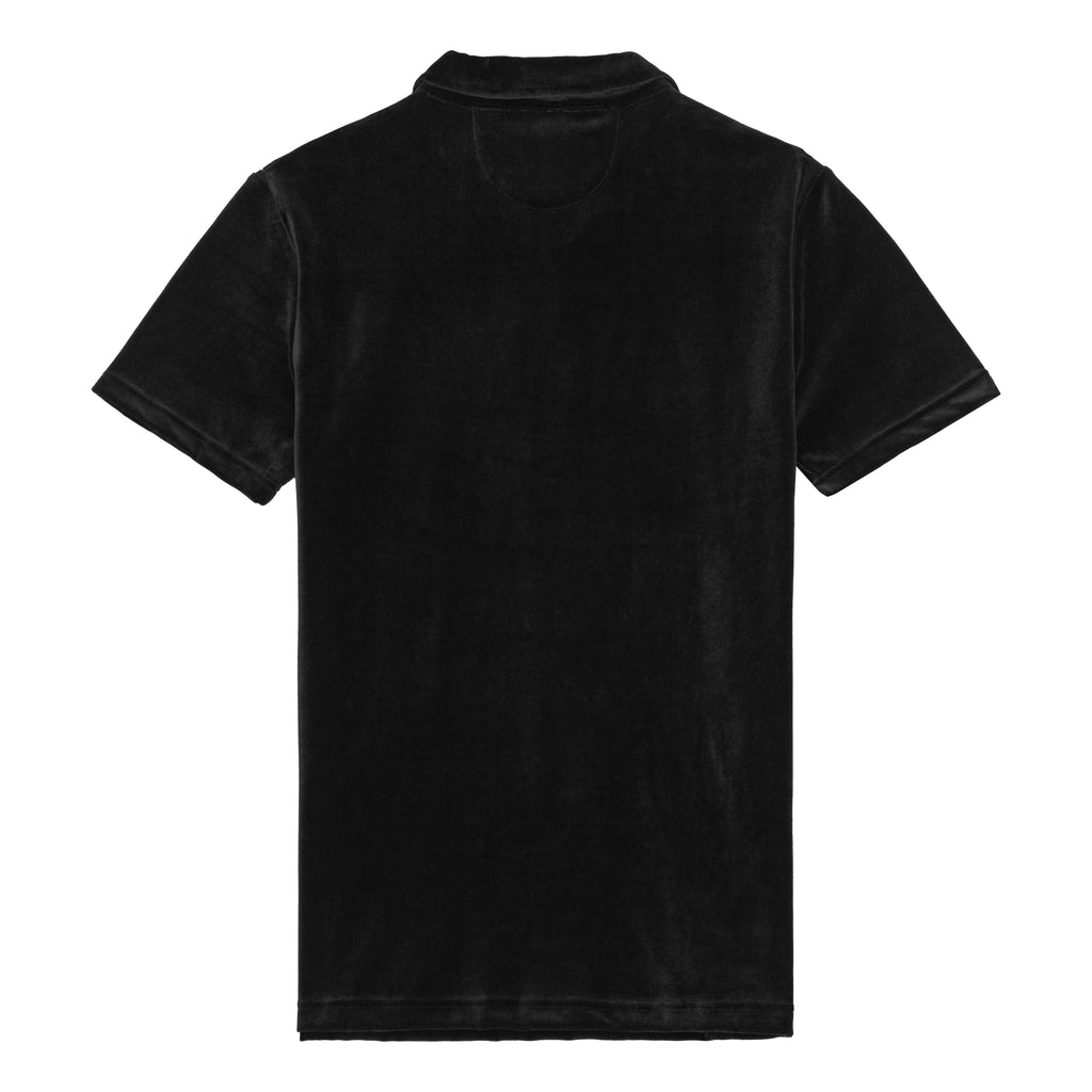 Black Terry Polo Shirt-2