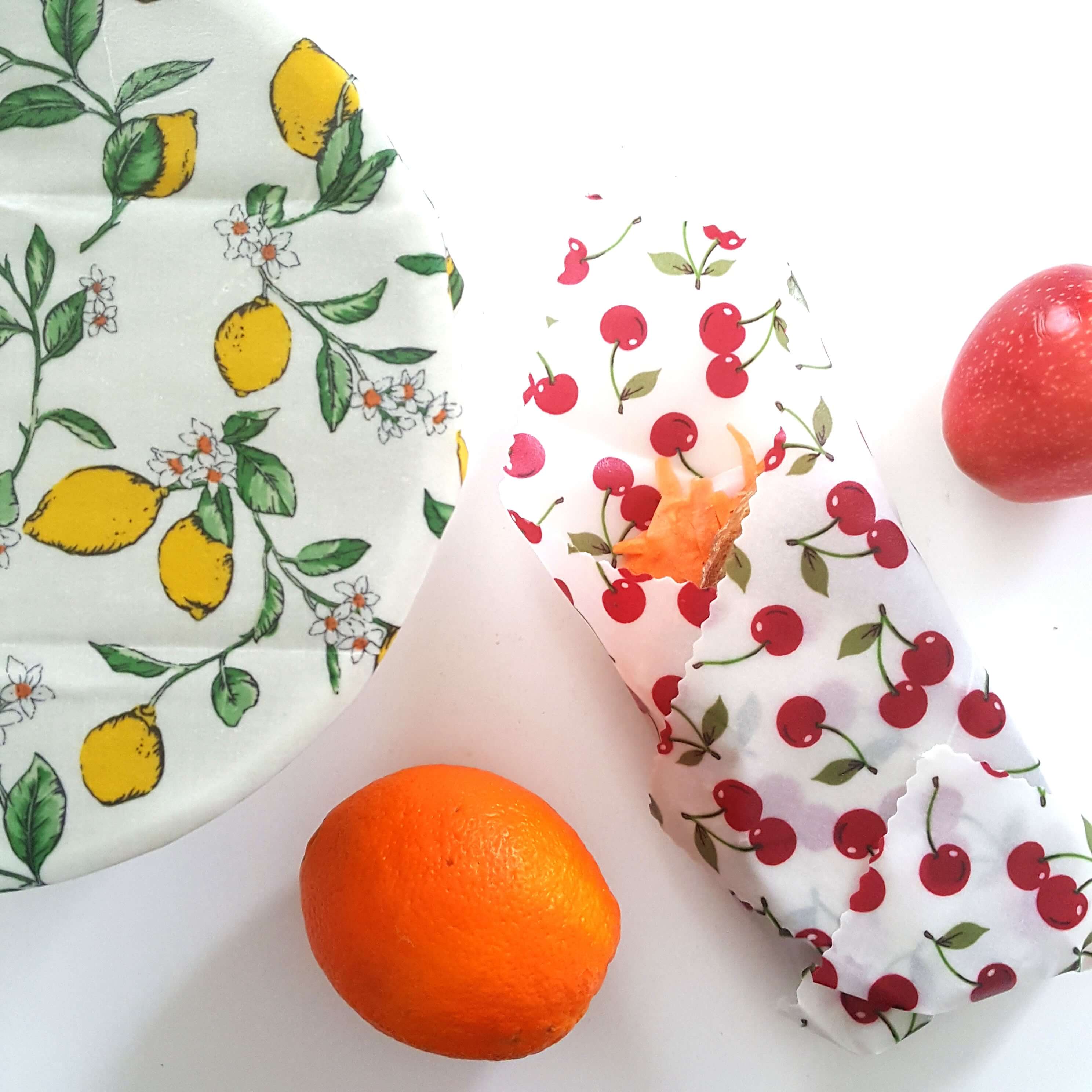 *Set of 2 Large Handmade Beeswax Wraps | Italian Kitchen-1