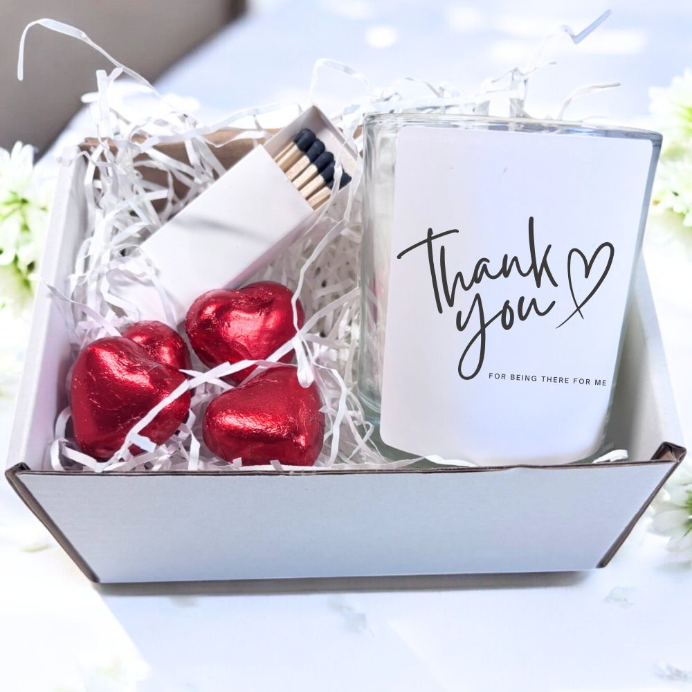 Personalised 'Thank You' Candle Gift Set | Keepsake for Friend, Family