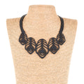 Small Peacock Feather Necklace-1