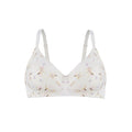 Ditsy Floral - Silk & Organic Cotton Smooth T-Shirt Wireless Bra