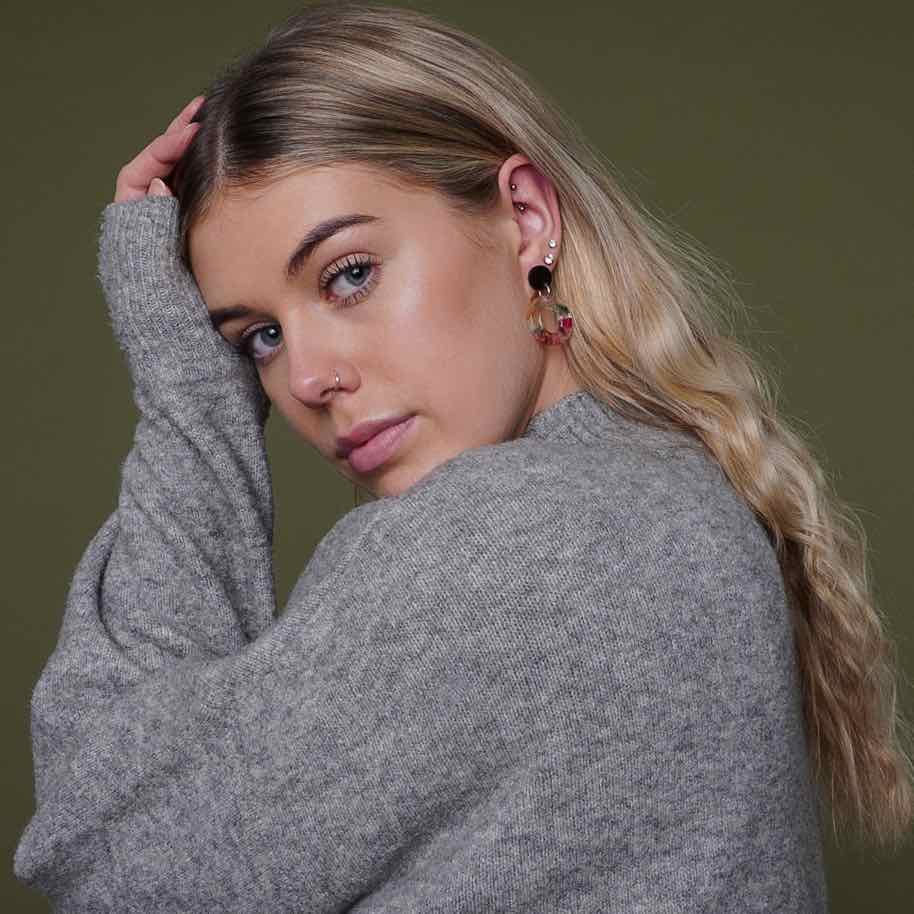 Donatello Urban Statement Resin Earrings-0