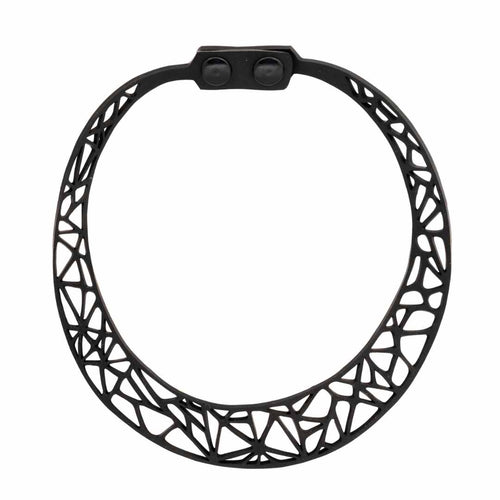 Ella Geometric Recycled Rubber Necklace-1