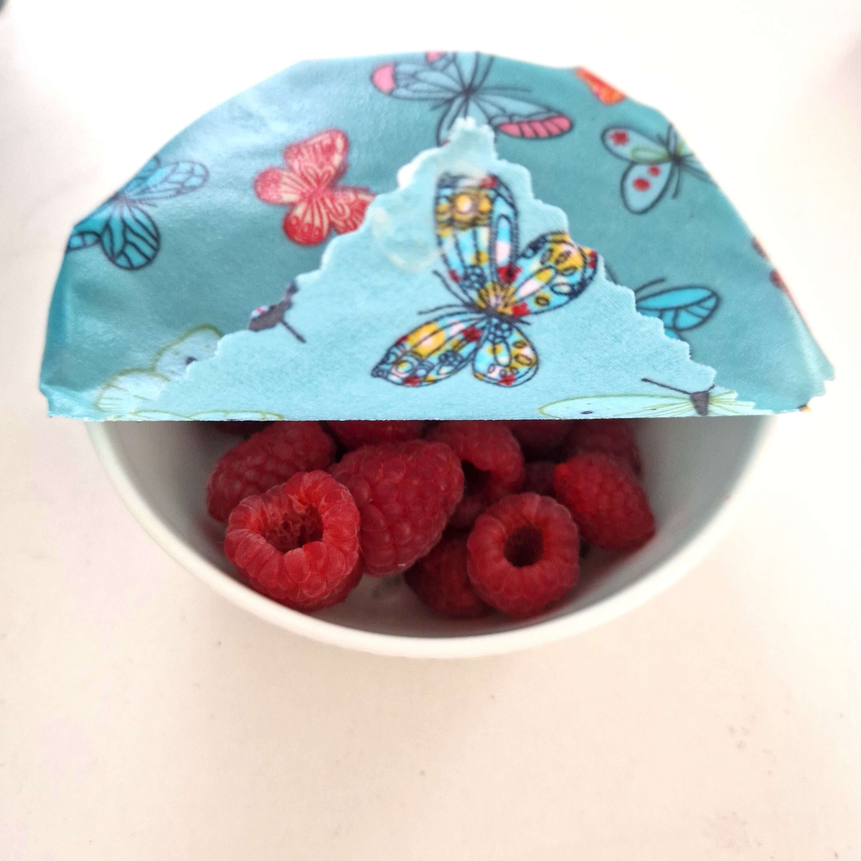 *Set of 3 Handmade Beeswax Wraps | Butterflies-3
