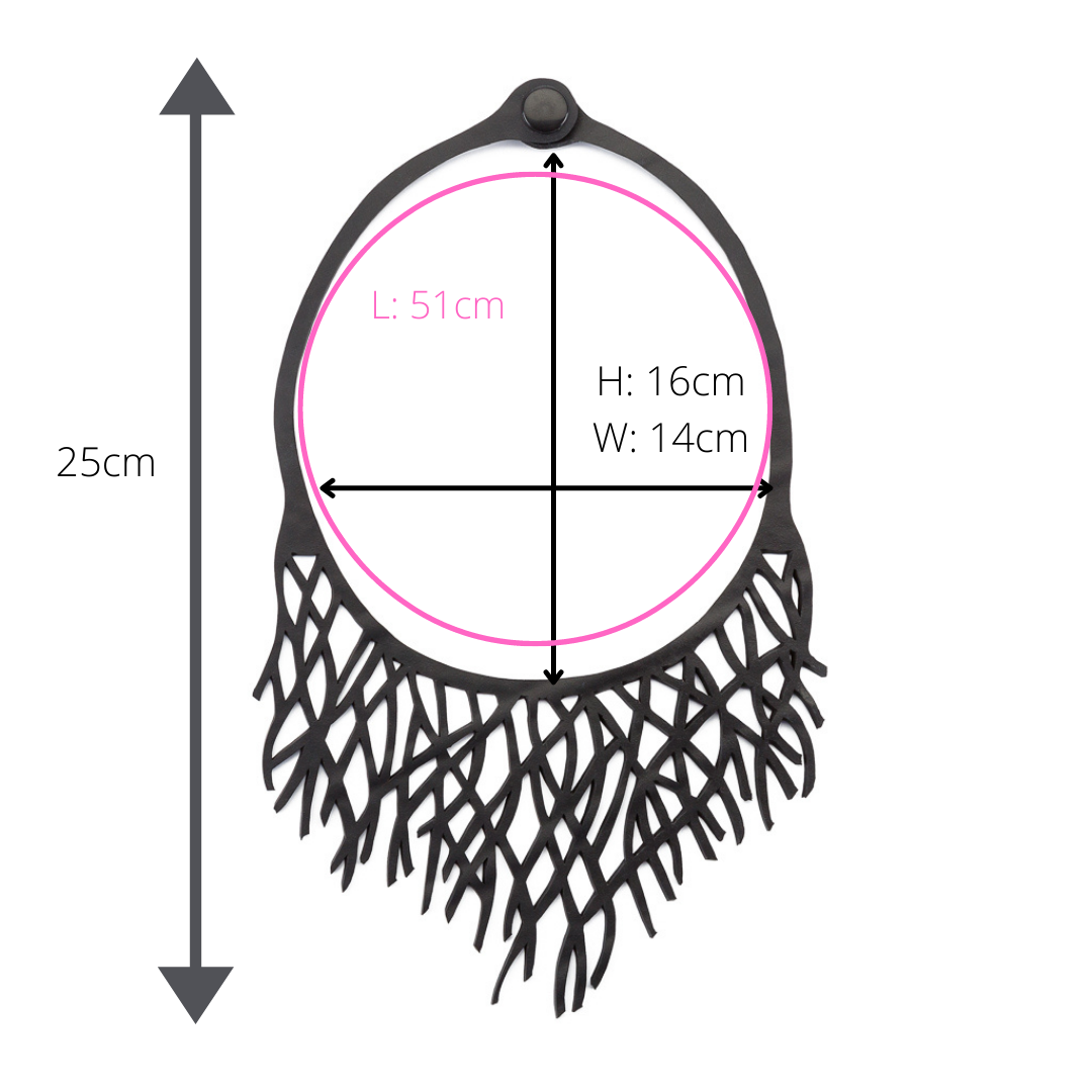 Reef Handmade Marine Rubber Necklace-4