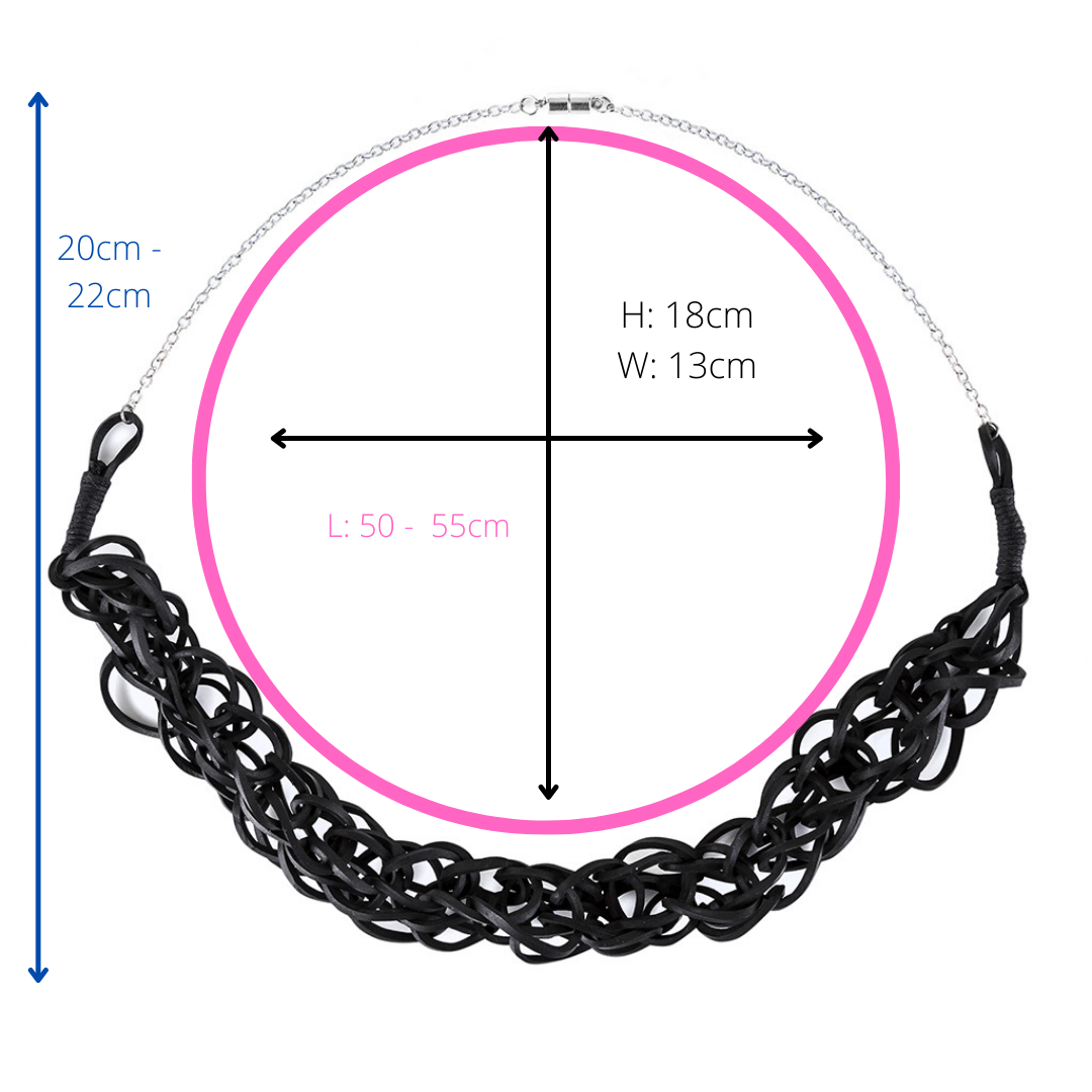 Bundle Recycled Rubber Necklace-3