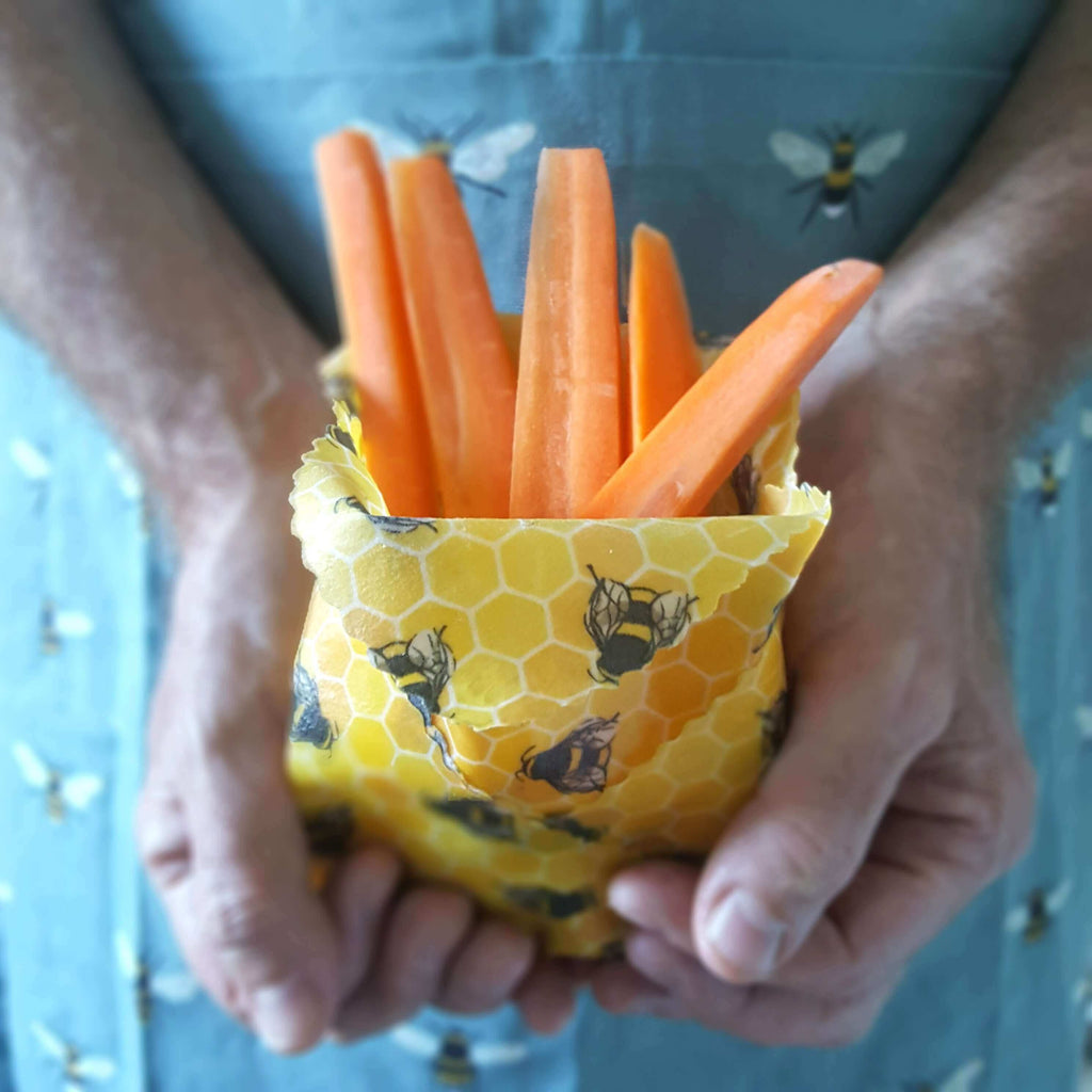 *Set of 3 Handmade Beeswax Wraps | Bee Happy-2