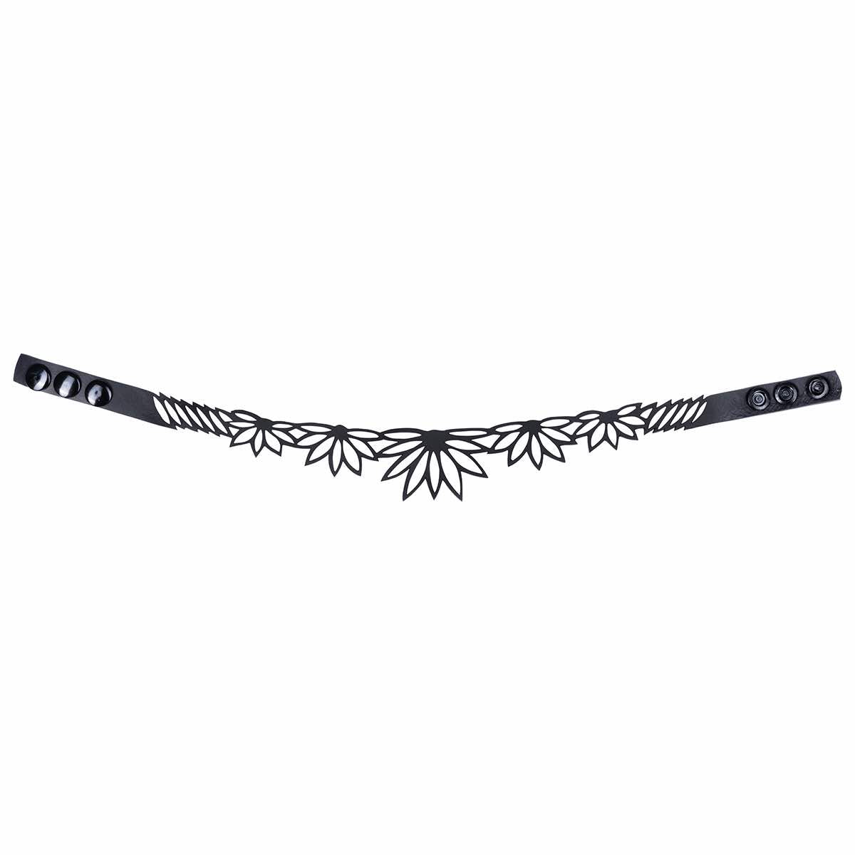 Lotus Recycled Rubber Statement Choker