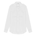 White Military Style Shirt-0