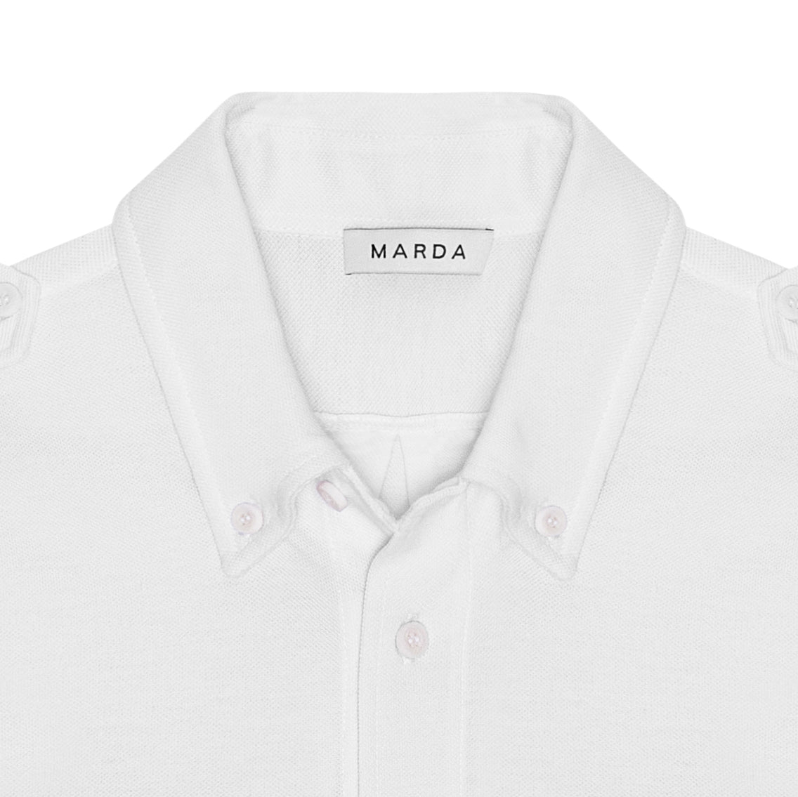 White Military Style Shirt-2