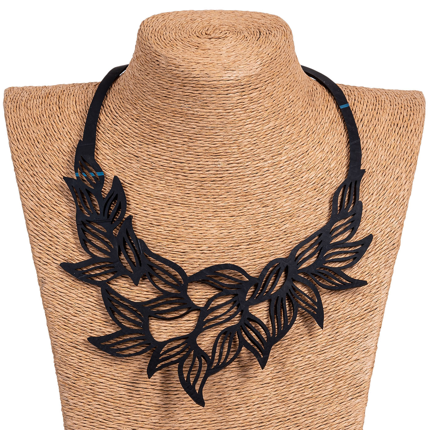 Jasmine Recycled Rubber Necklace-1