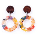 Donatello Urban Statement Resin Earrings-1