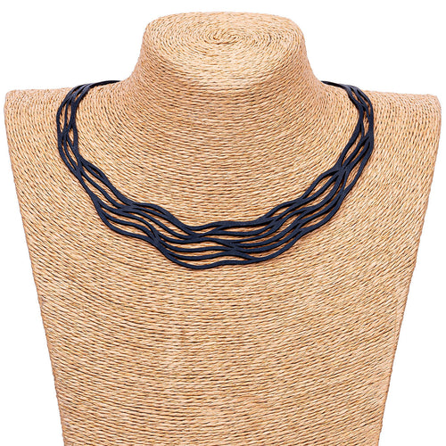 Flow Elegant Recycled Rubber Necklace-1