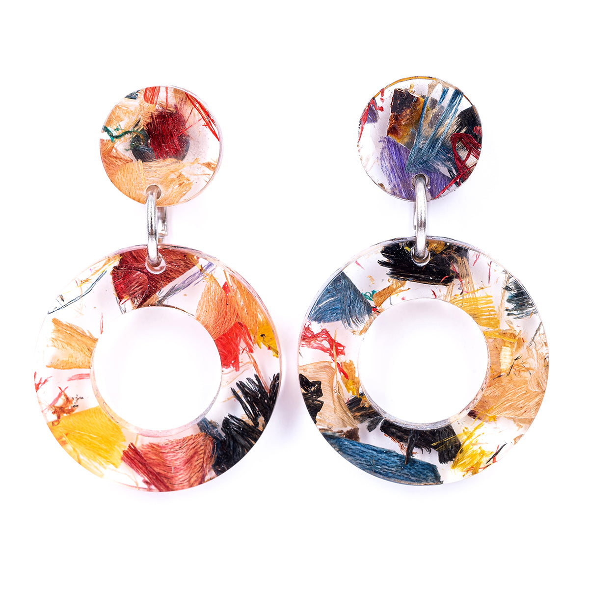 Donatello Urban Statement Resin Earrings-5