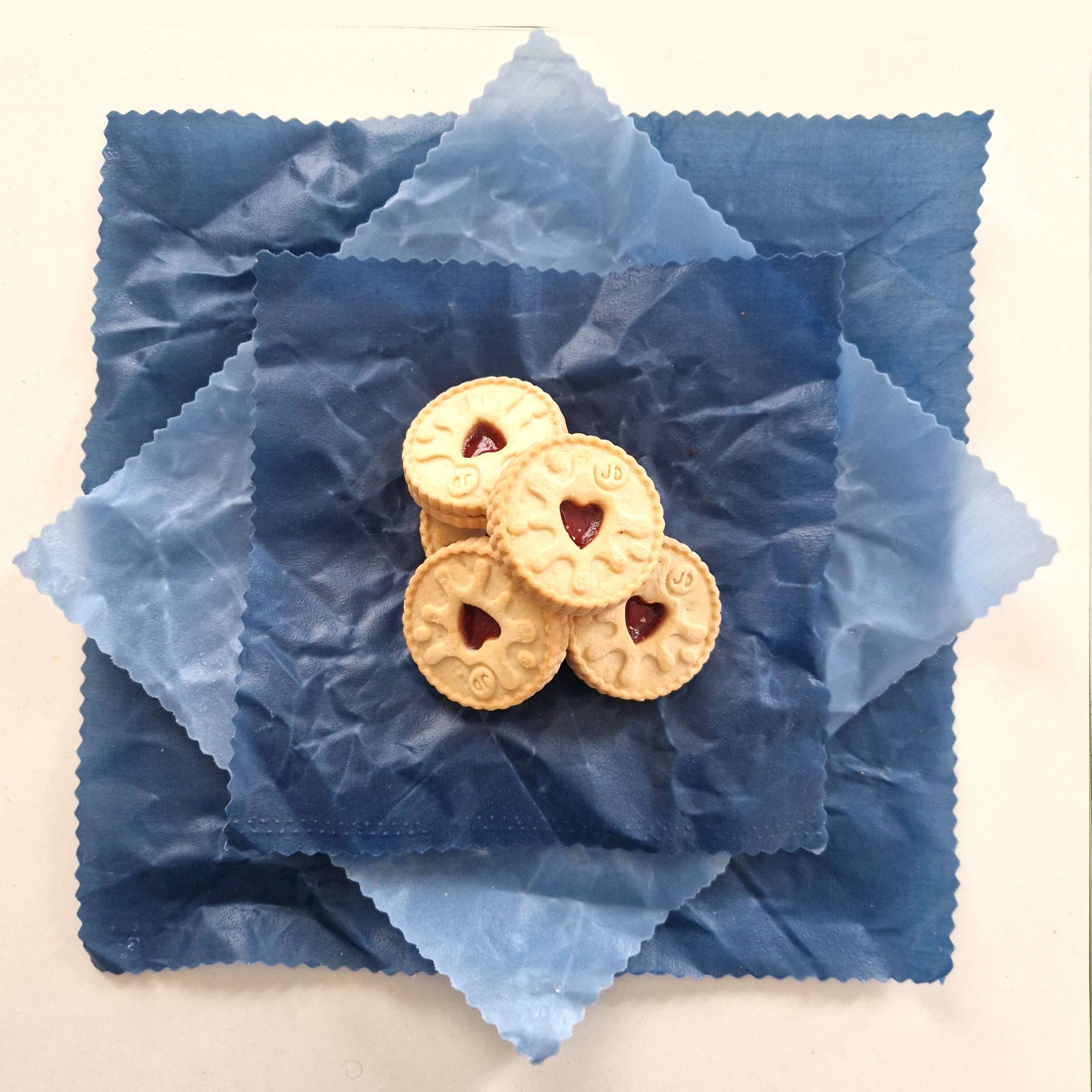 *Set of 3 Handmade Beeswax Wraps | Earth Tones Sky-2