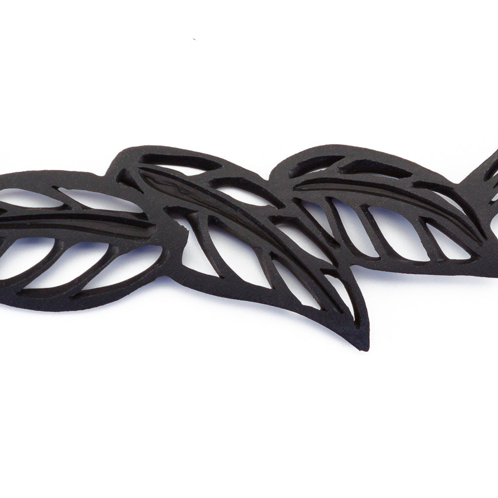Spring Vegan Black Leaf Choker-4