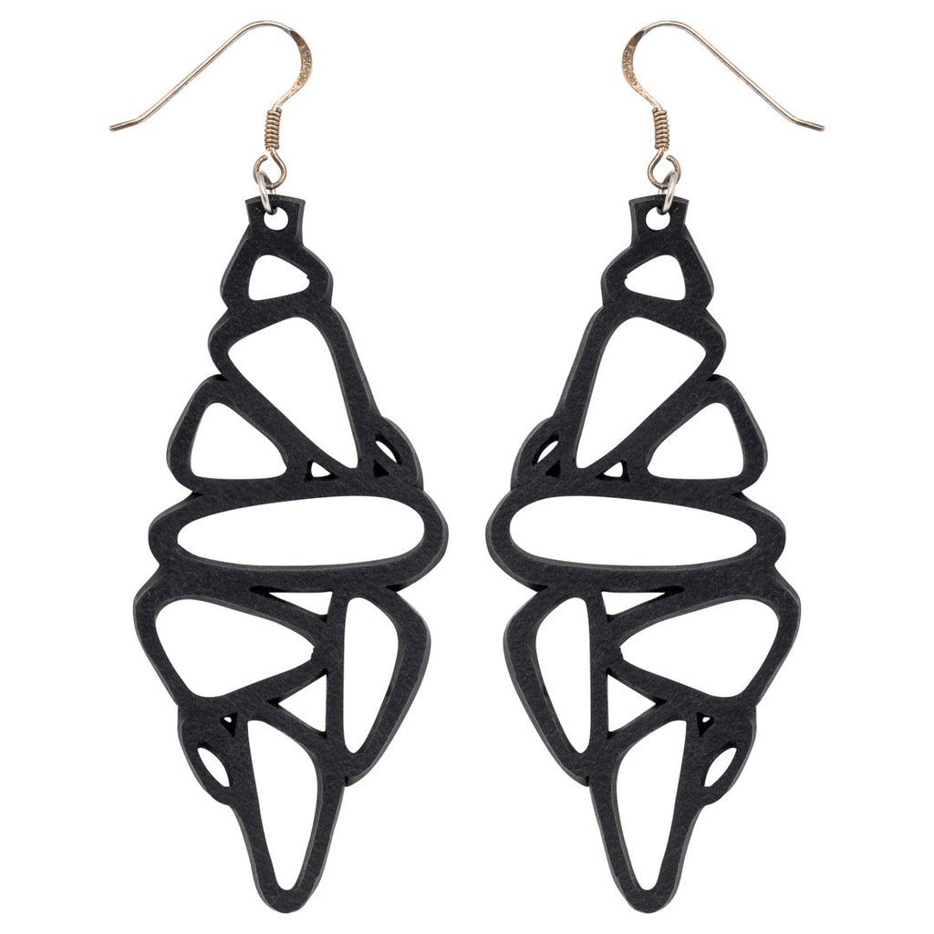 Pebble Recycled Rubber Earrings - Eco-Friendly Jewellery