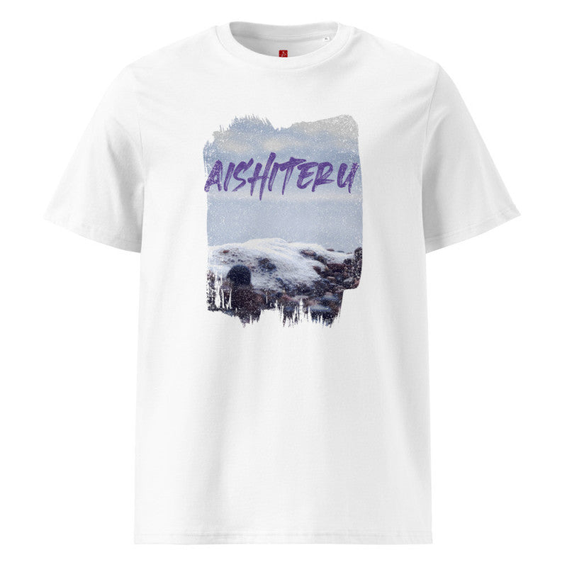 "Aishiteru Ocean Serenity" Organic Cotton T-Shirt – Japanese Love Design-3