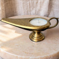 Repurposed Brass Genie Lamp Candle