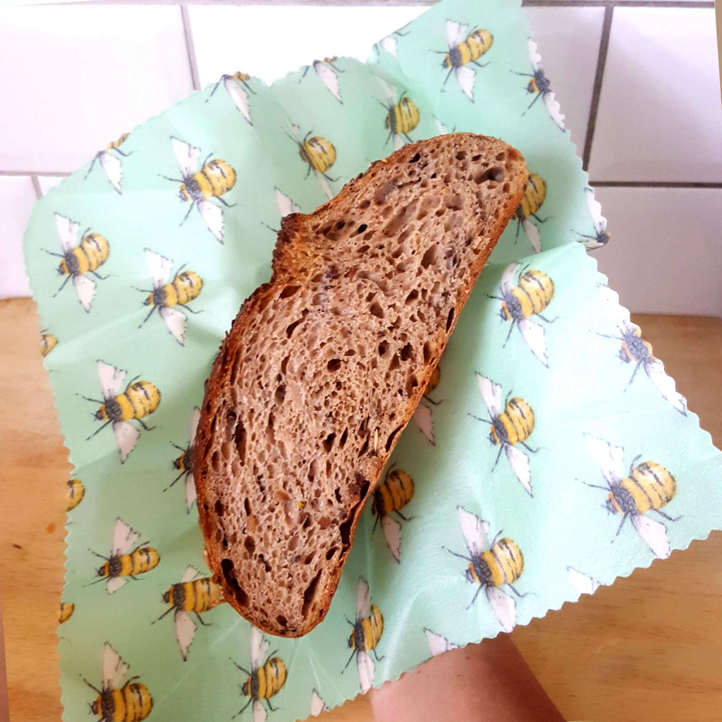 *Set of 3 Handmade Beeswax Wraps | Bee Happy-3