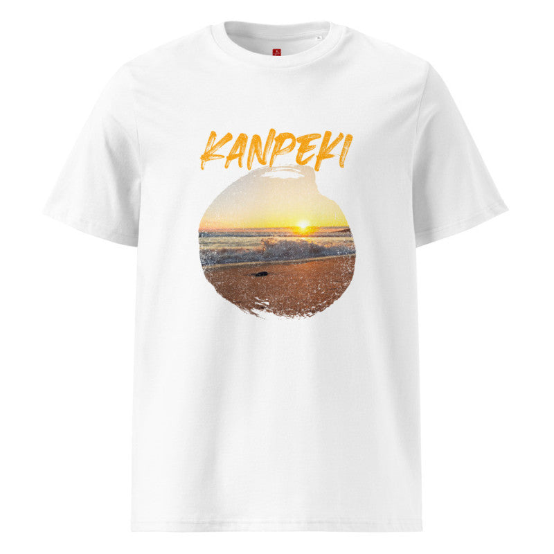 Kanpeki Perfect Sunset - Organic Cotton T-Shirt – Japanese Beach Design-3