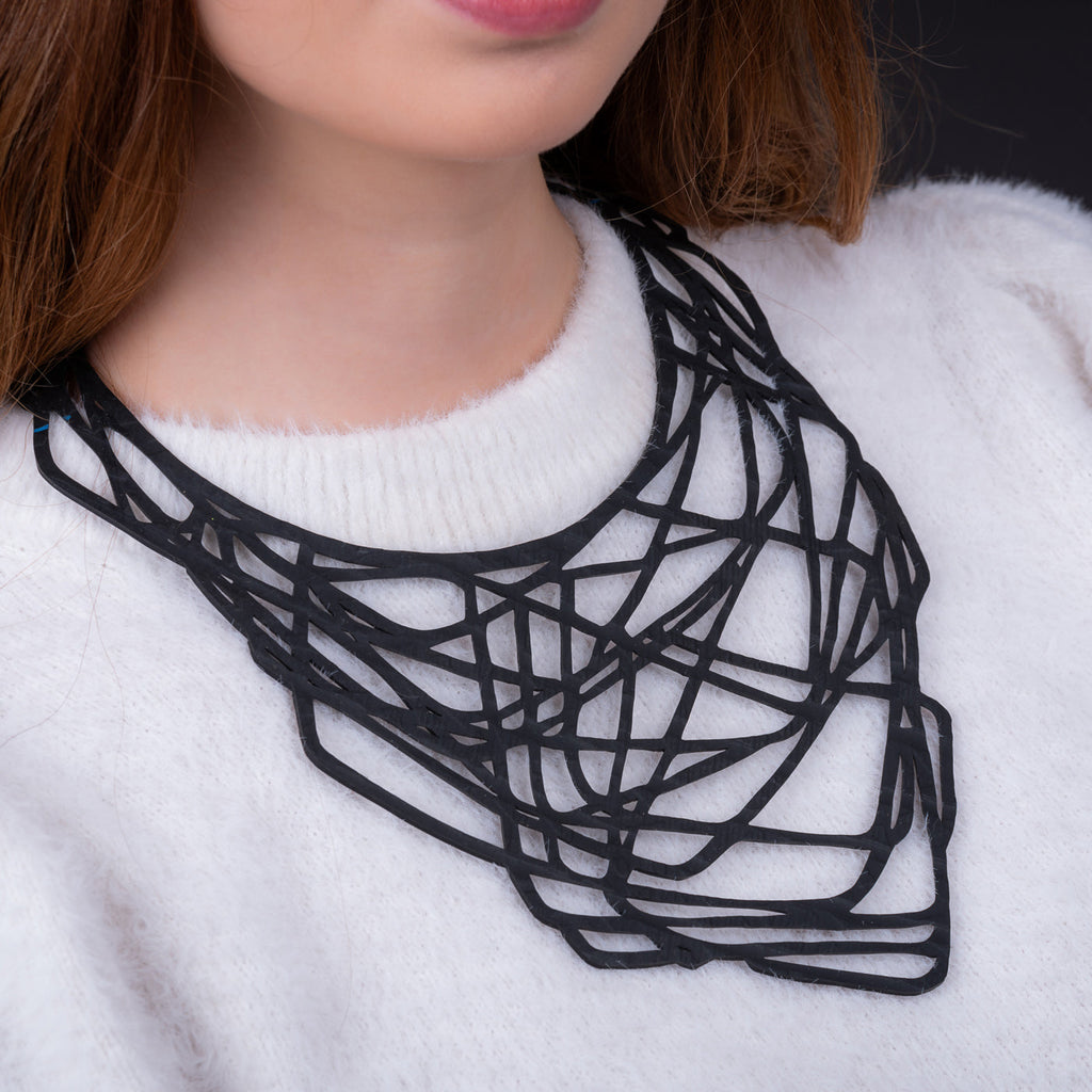 Paguro Upcycle Elegant Upcycled Orion Rubber Necklace-3